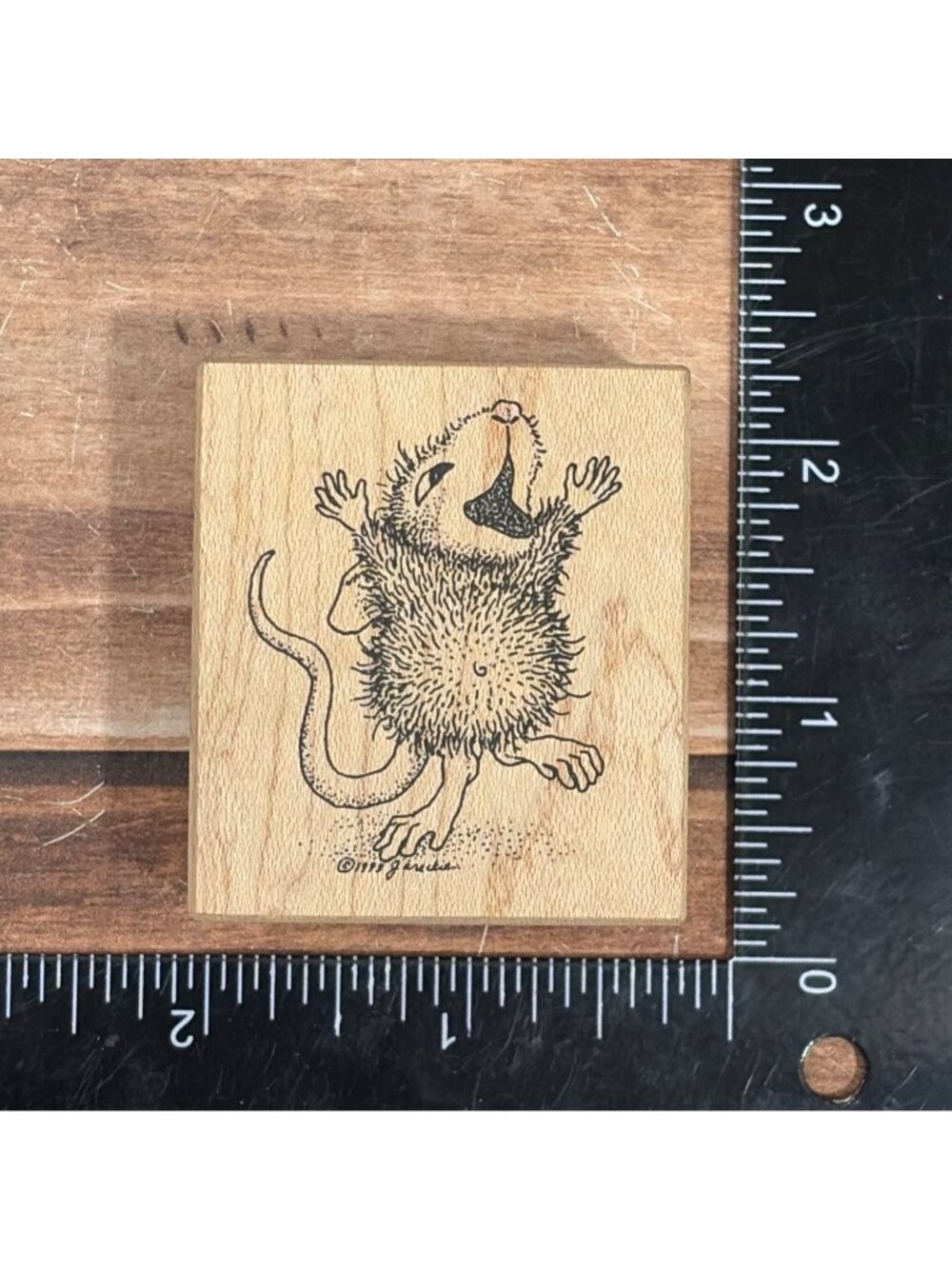 Stampa Rosa House Mouse Mudpie #246 Wood Mounted Rubber Stamp Ellen Jareckie 199